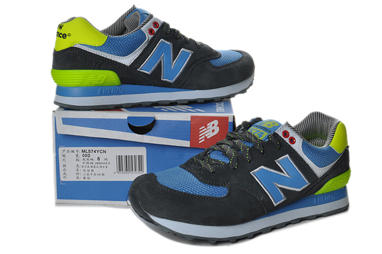 nb 574 homme cyan